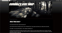 Desktop Screenshot of blog.goodalesbikeshop.com