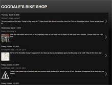 Tablet Screenshot of blog.goodalesbikeshop.com